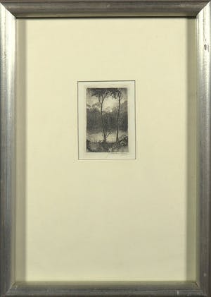 Jan Mankes - Ets, Bomengroep aan ven kopen? Bied vanaf 500!