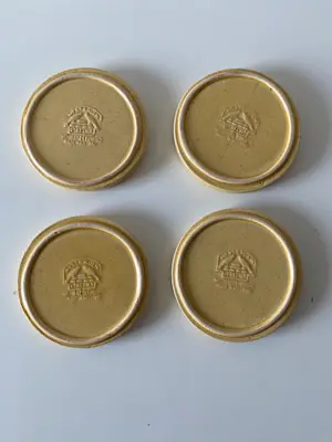 Faience- en Tegelfabriek Westraven - 12 polychrome geglazuurde cloisonné-onderzetters Dirk Zwanink tussen 1923-1934 kopen? Bied vanaf 100!