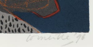 Corneille - Zeefdruk, Femme et chat - Ingelijst kopen? Bied vanaf 200!