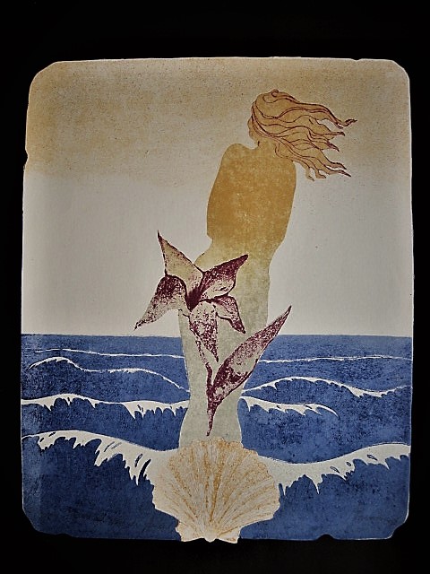 Manuel Menan - Spaans Grafisch Surrealist - Litho "Venus en Lelie" 1975 - gesigneerd  kopen? Bied vanaf 1!