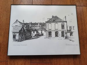 Joop Vestjens - Litho/Pentekening Rotterdam-Charlois kopen? Bied vanaf 44!