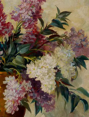 Robert Van Cleef - Stillleben in Vase mit Flieder kopen? Bied vanaf 239!