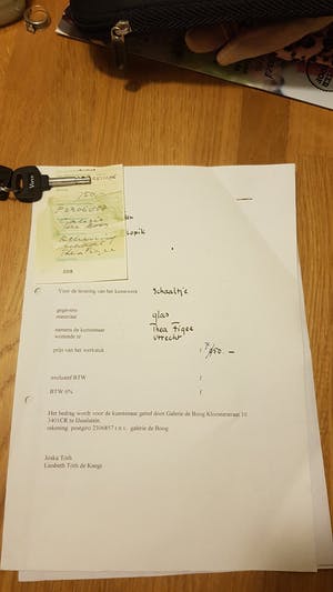 Thea Figee - Glazen schaal kopen? Bied vanaf 200!