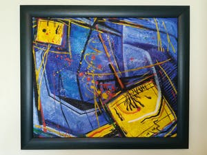 Niet of onleesbaar gesigneerd - Abstracte schilderij, zeer fraai geschilderd kopen? Bied vanaf 1!