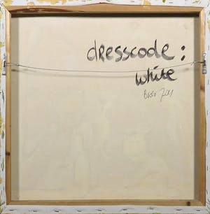 Theo Broeren - Acryl op doek, Dresscode: white kopen? Bied vanaf 50!