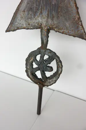 Albrecht Genin - Sculptuur van metaal, Tänzerin mit Rad kopen? Bied vanaf 500!