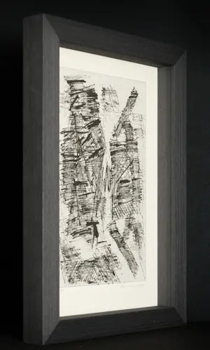 Jan Schoonhoven - Siebdruck - Sonderausgabe - minimalistisches Meisterwerk - hochwertig gerahmt kopen? Bied vanaf 680!