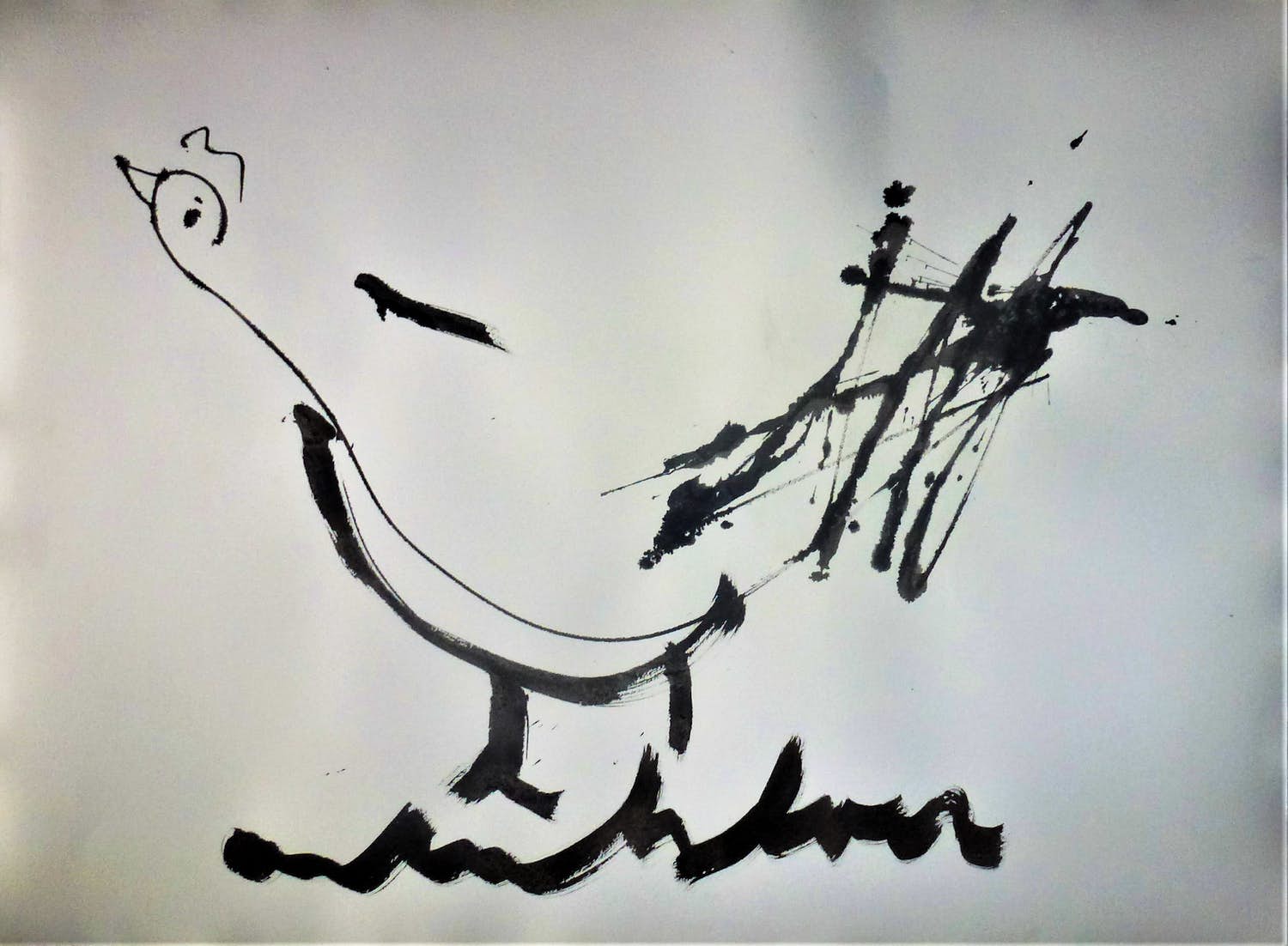 Anton Heyboer - De oervogel . verkocht voor € 240!