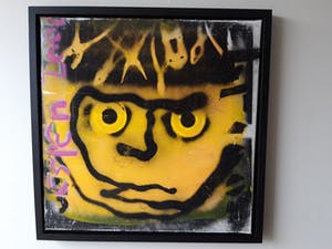 Herman Brood - combi schilderij gesigneerd en ingelijst + HB-M certificaat kopen? Bied vanaf 1100!