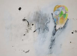 Jef Diederen - Gouache en krijttekening, Zonder titel kopen? Bied vanaf 200!