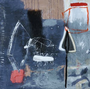 Anna Verrijt - Zeefdruk op papier op hout, Heksenkring kopen? Bied vanaf 1!