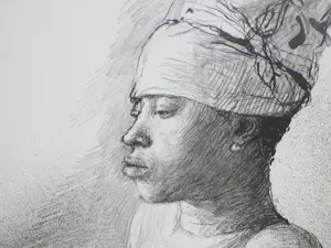 Aat Veldhoen - Afrikaanse vrouw - Rotaprint kopen? Bied vanaf 38!