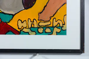 Hans Hartman - Acryl op papier, Zonder titel - Ingelijst kopen? Bied vanaf 50!