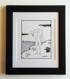 Marc Eemans - Badende - handgesigneerde lithografie verkocht voor € 59!