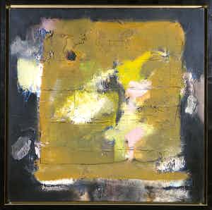 Frans Nicolai - Gemengde techniek op doek, Zonder titel - Ingelijst verkocht voor € 100!