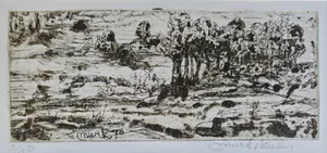 Murk van Stralen - ets Bosrand, 1970 kopen? Bied vanaf 75!