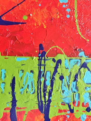 John Foppen - Symphony in Green / Red. #02. kopen? Bied vanaf 195!
