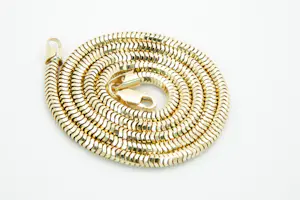 21 - Zo goed als nieuw 14krt geel gouden collier - OmegA schakels/model kopen? Bied vanaf 620!