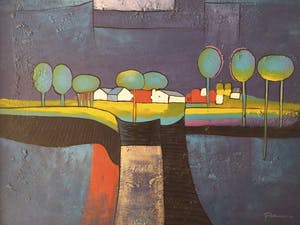 Berend Pasman - Surrealistisch landschap kopen? Bied vanaf 180!