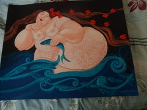 Ada Breedveld - Zeefdruk. Titel, "Seadreams". kopen? Bied vanaf 50!
