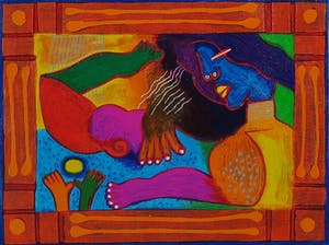 Clemens Briels - Zeefdruk, Zonder titel - Ingelijst kopen? Bied vanaf 50!