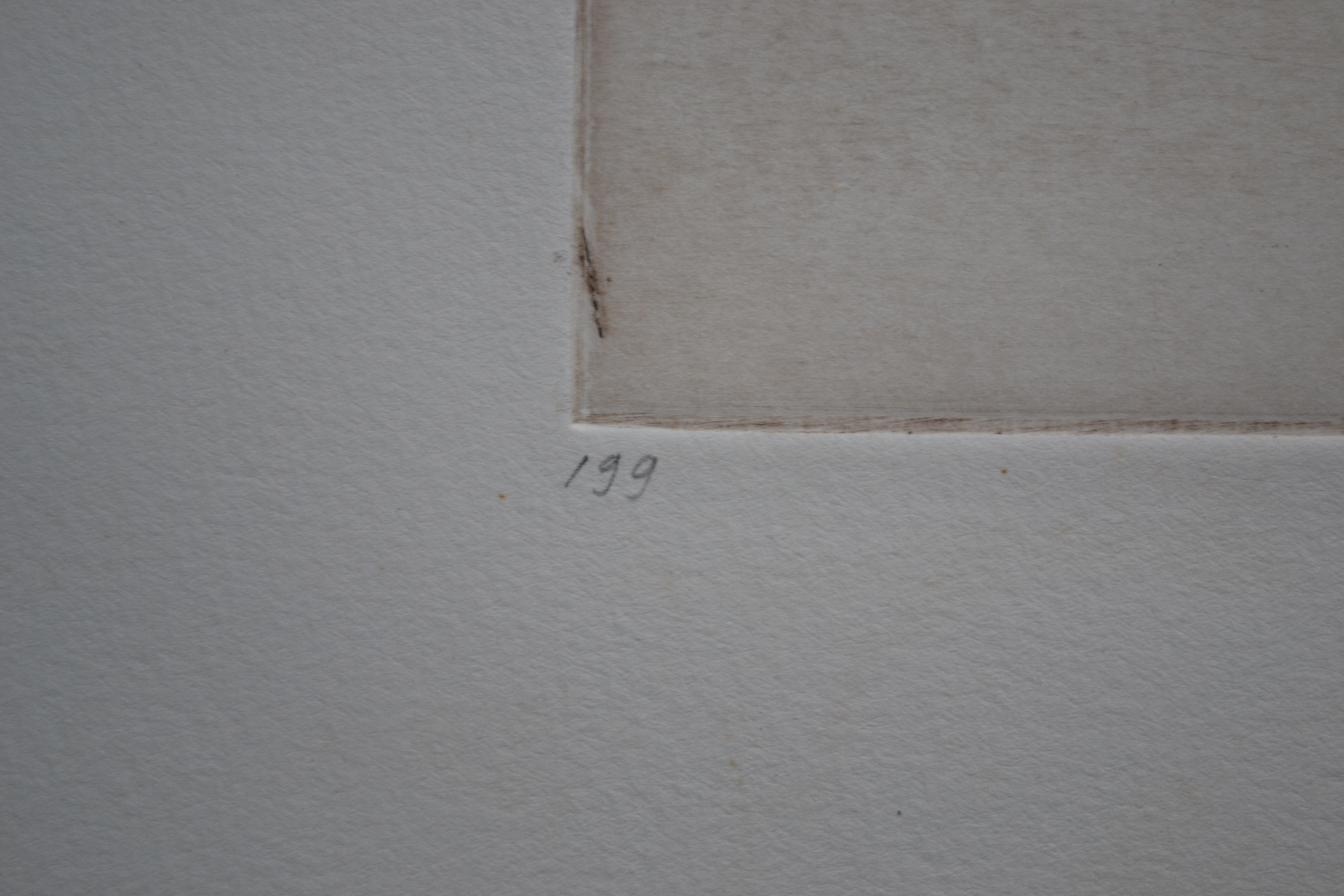 Ed Luijten - Compositie van geometrische, elkaar doorkruisende lijnen - Ets kopen? Bied vanaf 1!