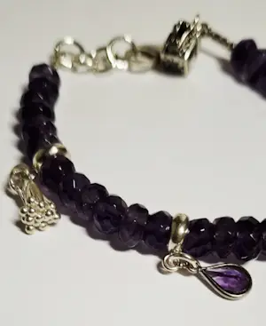 Nieuwe zilveren Armband van natuurlijke facetgeslepen Amethist kopen? Bied vanaf 80!