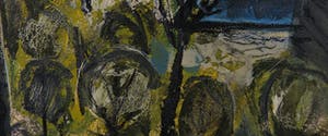 Charles Eyck - Olieverf op board, Landschap met klooster - Ingelijst kopen? Bied vanaf 1500!
