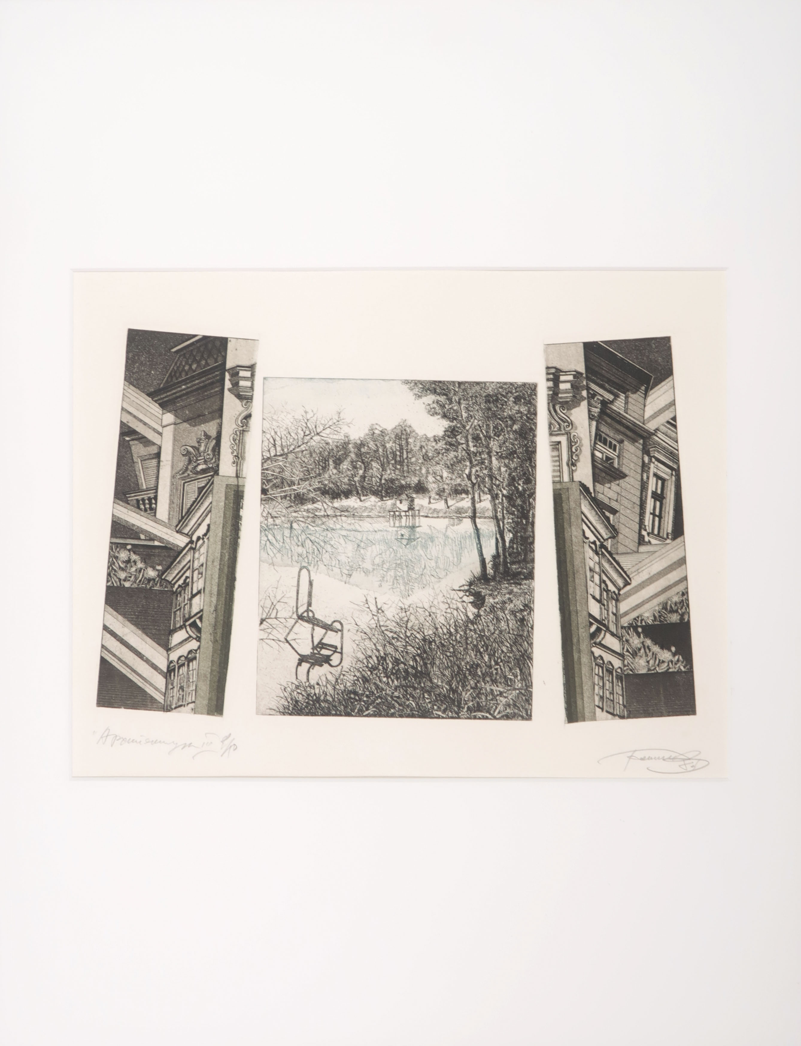 Niet of onleesbaar gesigneerd - Ets, Sfeerimpressie kopen? Bied vanaf 1!