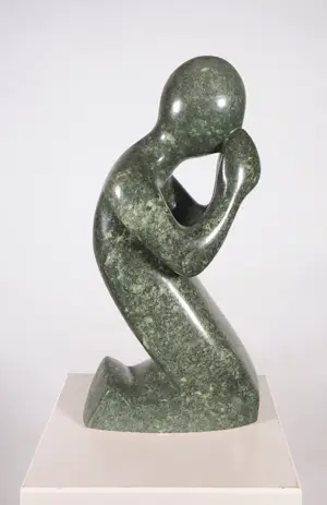 Christopher Kasina - en andere! Lot van drie stenen beelden kopen? Bied vanaf 1!