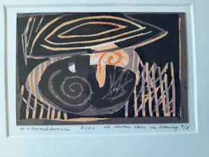 Wim van Broekhoven - Zeefdruk, Titel, De droom van de koning. kaufen? Bieten Sie von 30!