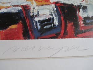 Henk Vierveijzer - Grote ingelijste litho kopen? Bied vanaf 70!