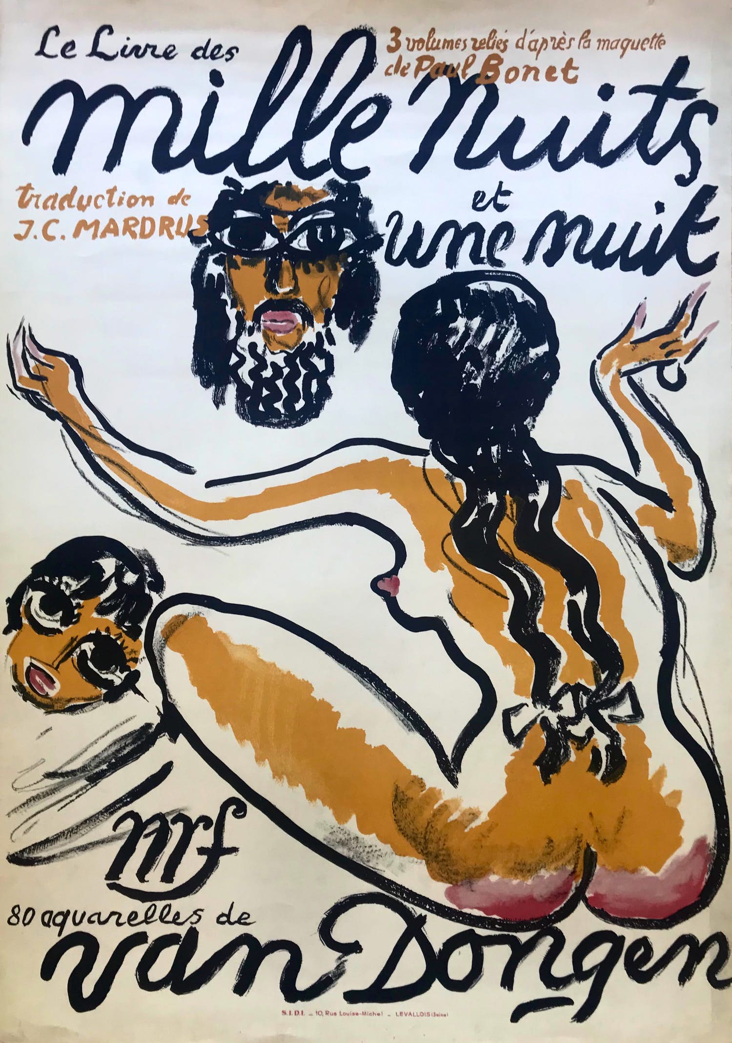 Kees van Dongen - Lithografische affiche - 1955 - 'Mille nuits et une nuit' kopen? Bied vanaf 350!