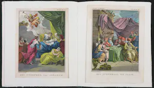 Jan Punt - e.a., Lot van vijftien handgekleurde gravures uit Abraham de Aartsvader kopen? Bied vanaf 70!