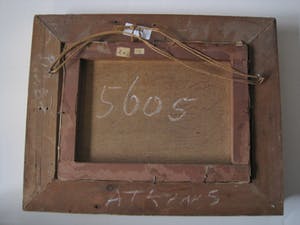 Niet of onleesbaar gesigneerd - Gesigneerd 19e Eeuws Haagse School olieverf "Landschap" in SALA lijst! kopen? Bied vanaf 1!