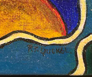 Piet Quekel - Lot van 3 schilderijtjes. Wilon, Ralia, Gobul. kopen? Bied vanaf 90!