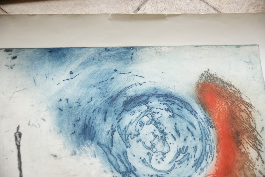 Ad Arma - Ad Arma - "Tot op de heuvel in het late licht" - zeer grote ets - jaar: 1992 kopen? Bied vanaf 1!