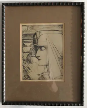 Jan Toorop - Twee werken. Bezonkenheid. Meditatie. Vuur. En kopen? Bied vanaf 1!