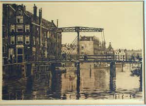 Willem Witsen - Ingelijste ets , Uilenburg I, Amsterdam – 1911 verkocht voor € 1!