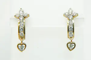 06 - Exclusieve set 18 karaat geel gouden oorclips gezet met ca. 1.10ct diamant kaufen? Bieten Sie von 800!