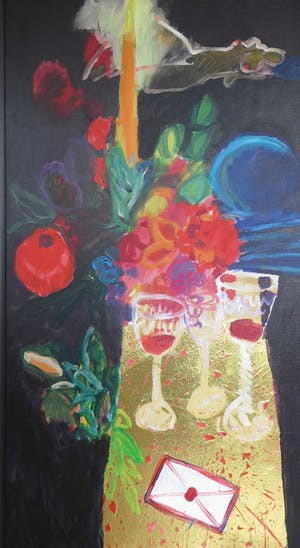 Jan Peter van Opheusden - Olieverf op doek, Zonder titel - Ingelijst (Zeer groot) kopen? Bied vanaf 350!