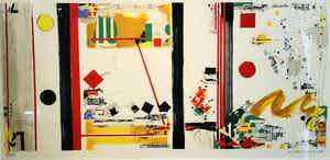 Sam Middleton - zonder titel maar met lijst! (groot) verkocht voor € 175!