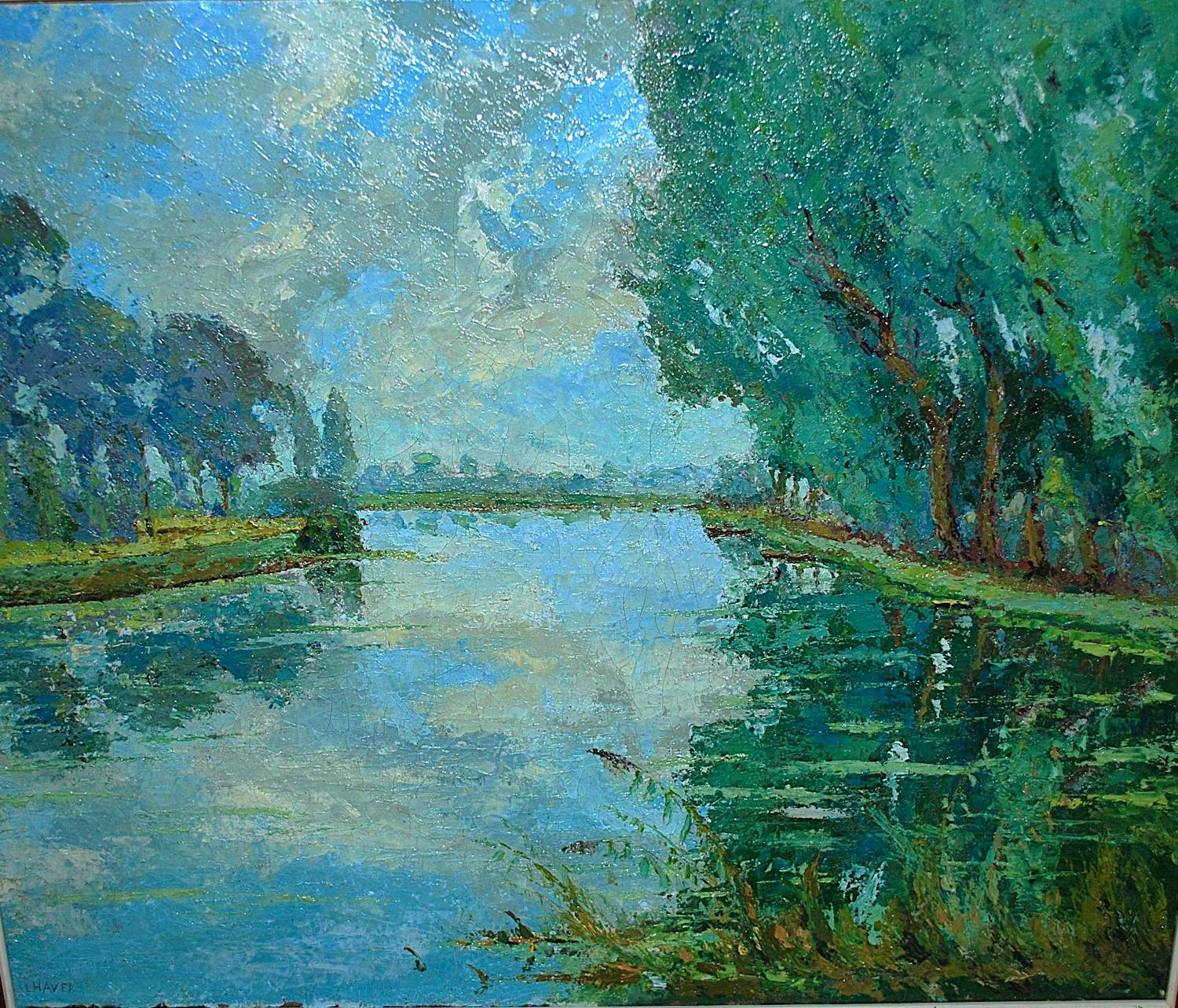 Louis Haver - Olieverfschilderij omgeving Loosdrecht kopen? Bied vanaf 20!