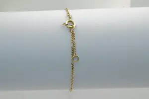 39 - Leuke 14 Krt geel-color gouden kinder armband met klavertje 4 - klein model kopen? Bied vanaf 90!