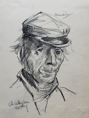 Niet of onleesbaar gesigneerd - Portret van een Volendamse visser kopen? Bied vanaf 1!