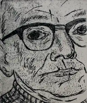 Jos van den Berg - Ets: Zelfportret verkauft für € 45!