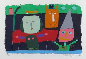 Wouter Stips - Zeefdruk, Eigenzinnig - Ingelijst kopen? Bied vanaf 50!