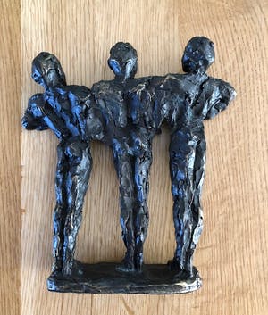 Brons (Onbekend) - Drie Mannen - Beeld kopen? Bied vanaf 1!