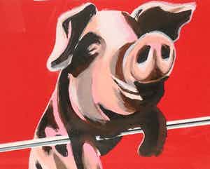 Casper Faassen - C4461-A3 - Varkentje verkocht voor € 75!