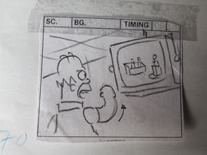 Matt Groening - origineel story board, The Simpsons, ingelijst kopen? Bied vanaf 1!